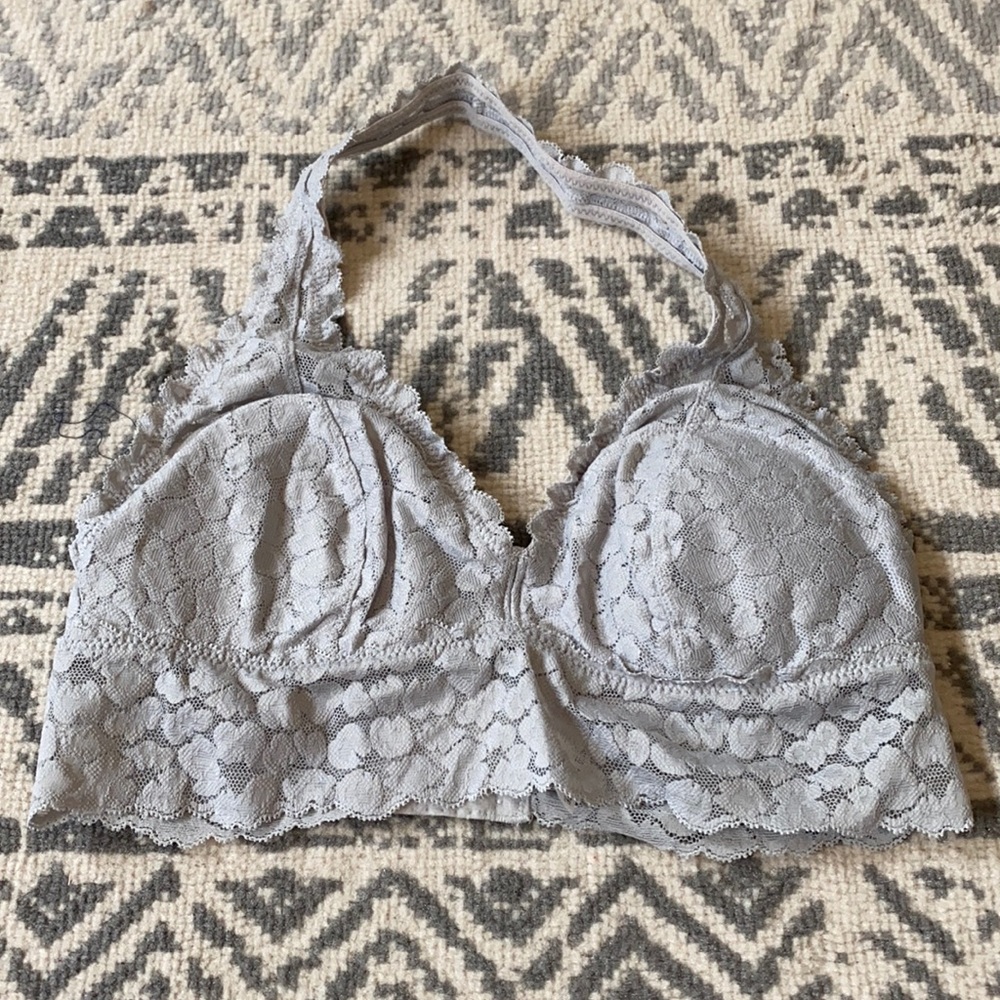 Aerie Gray Halter Bralette